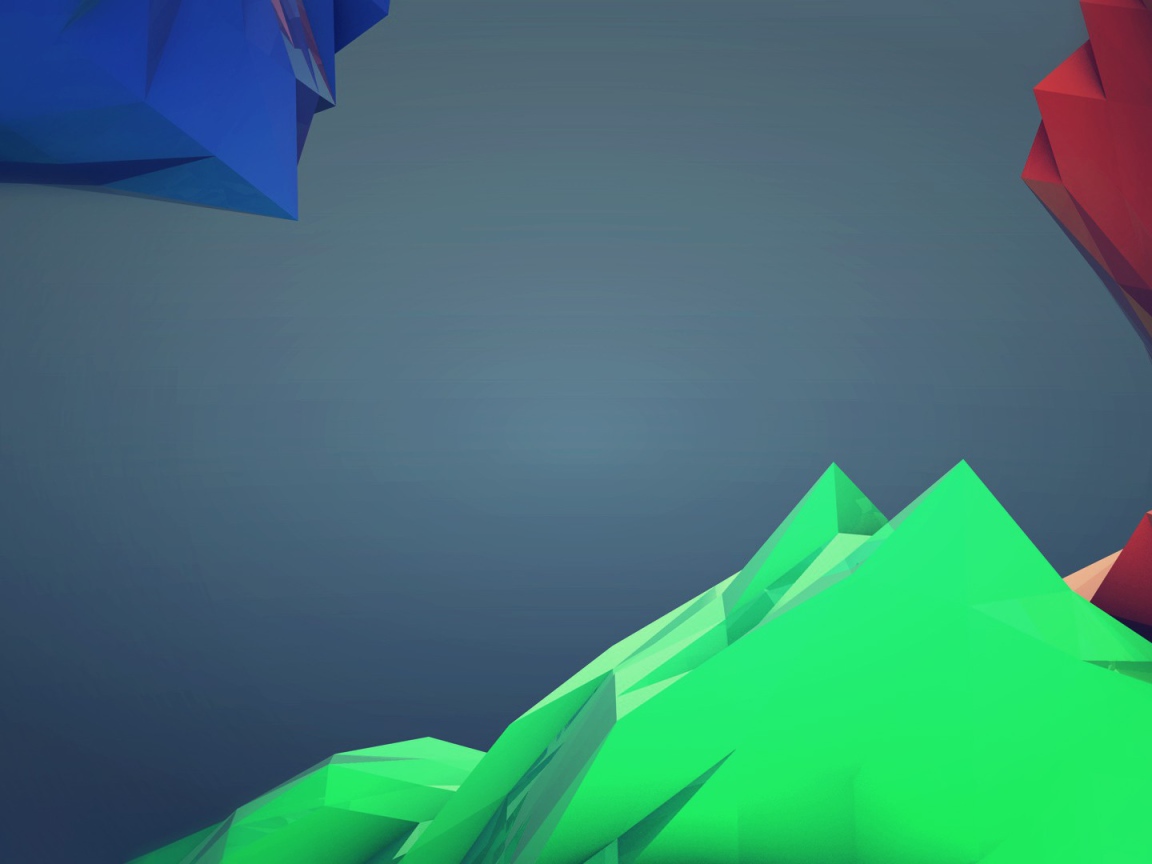 Трехцветная конструкция на сером фоне