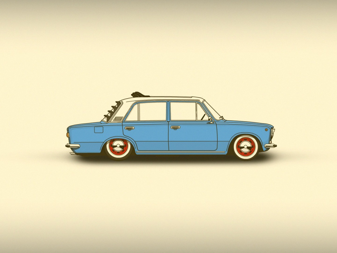 Заниженный ВАЗ, фон