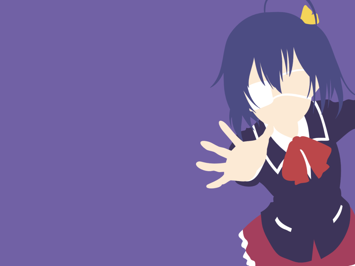 Мир аниме, сиреневый фон