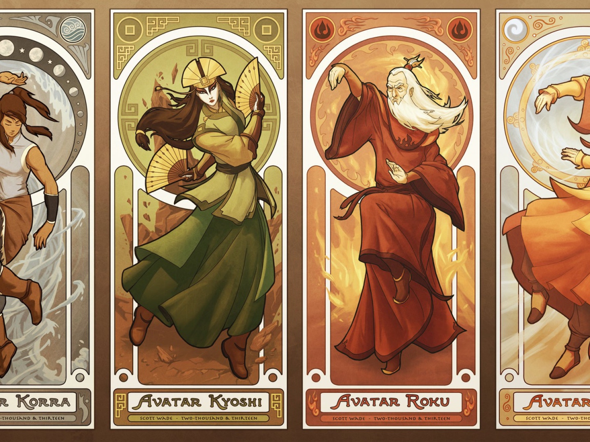 Аватары из мультфильма Легенда о Корре