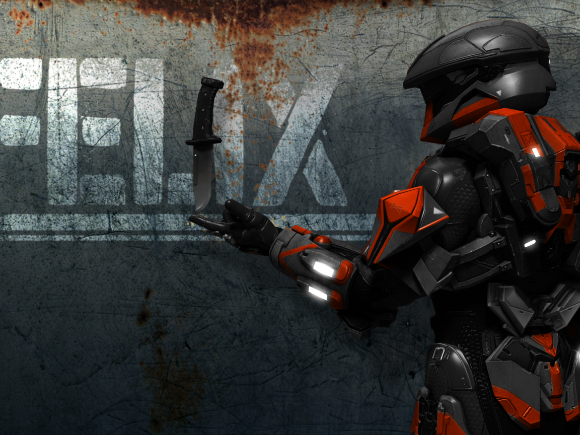 Черный персонаж мультфильма Red vs. Blue