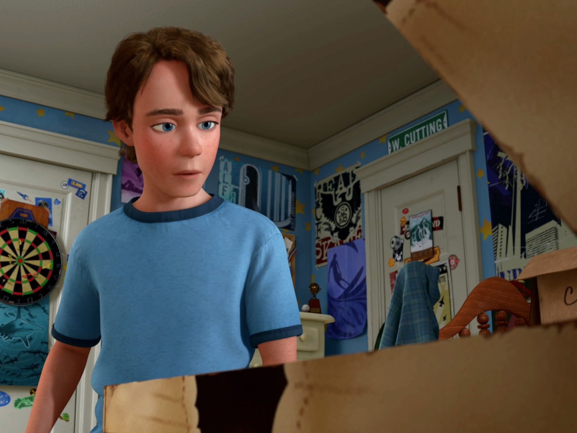 Мальчик из мультфильма История игрушек