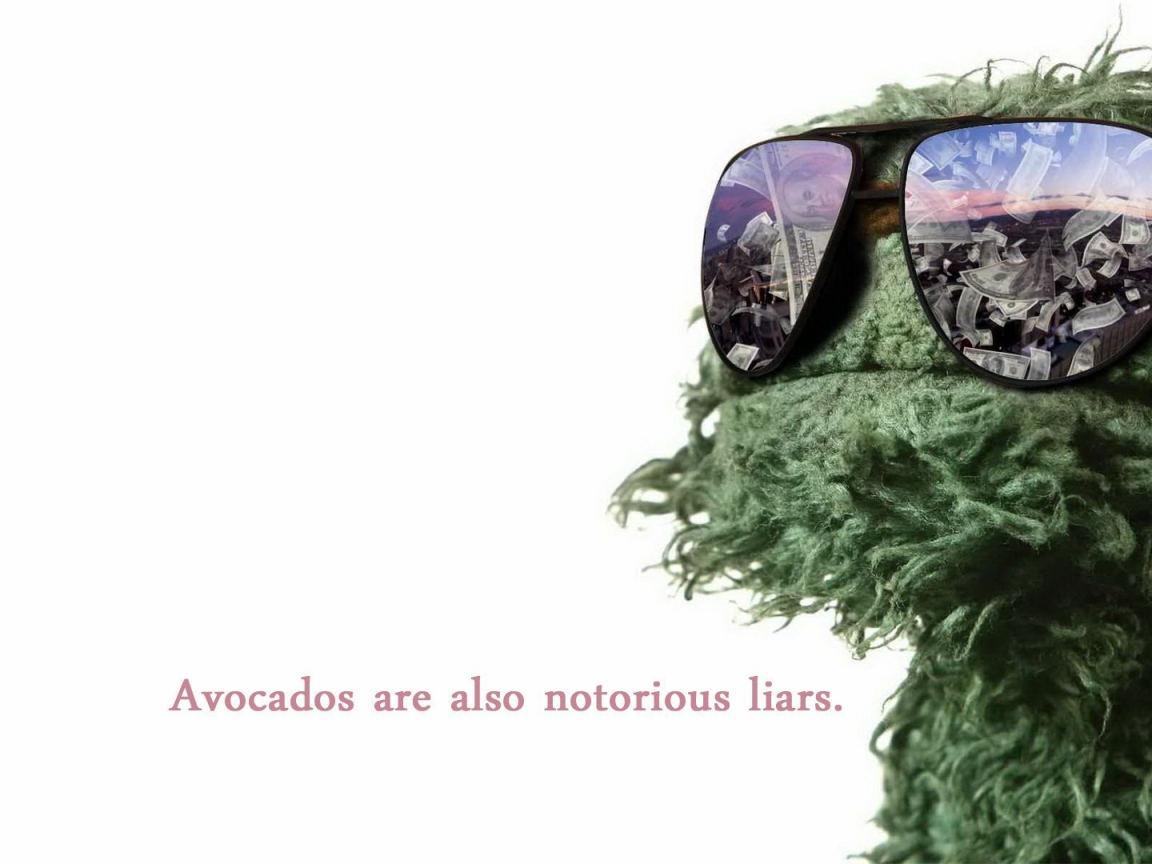 Оскар из Улицы Сезам в очках