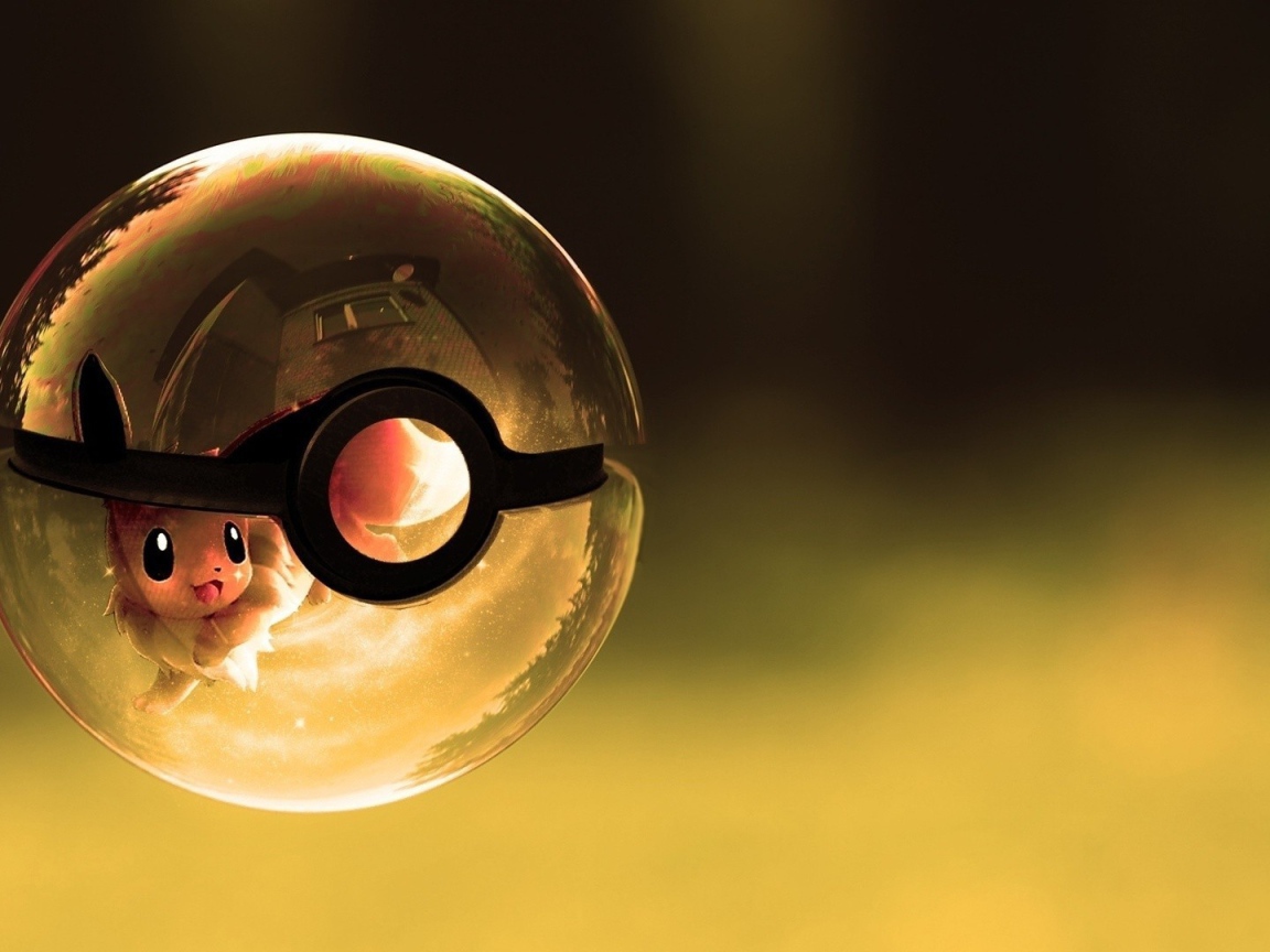 Покемон в прозрачном покеболле