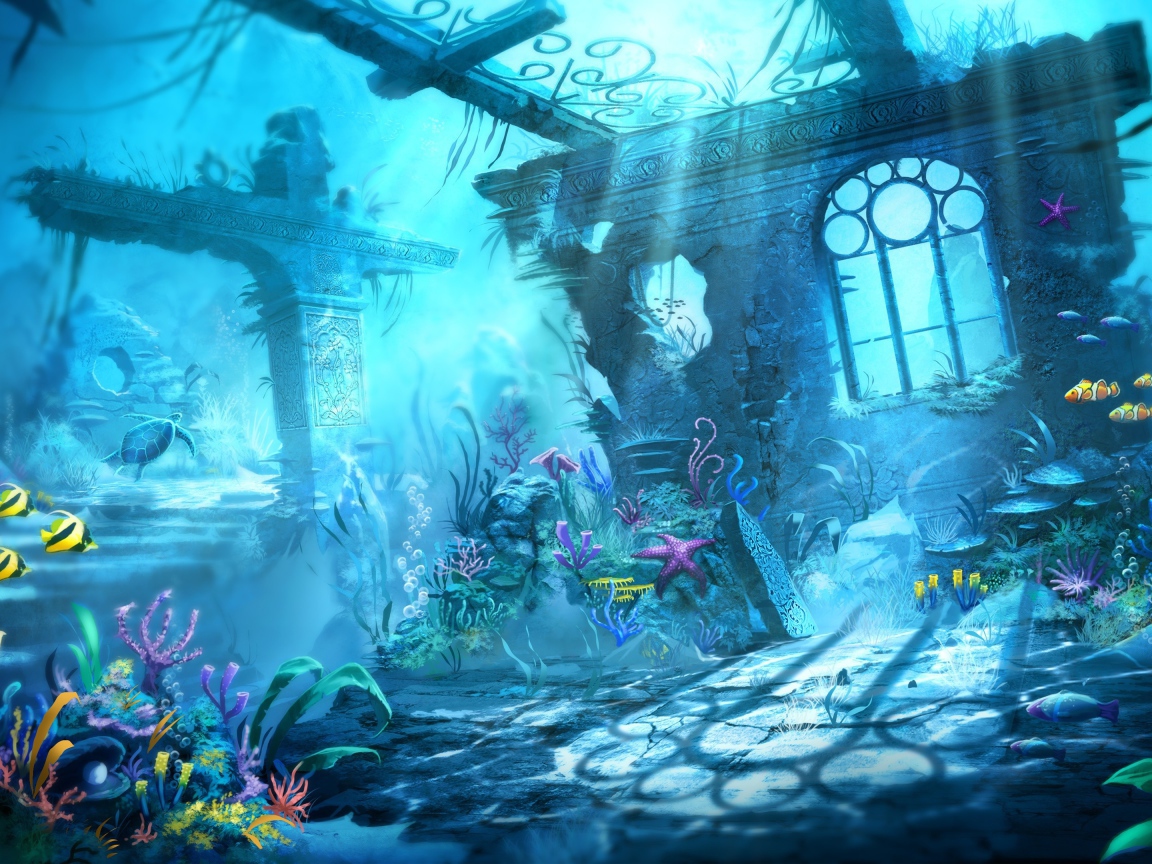 Подводный мир в мультфильме