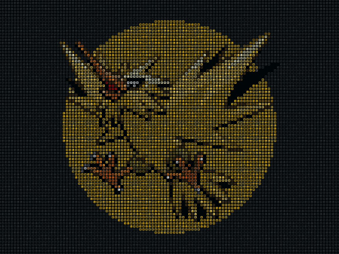 Желтый покемон из пикселей