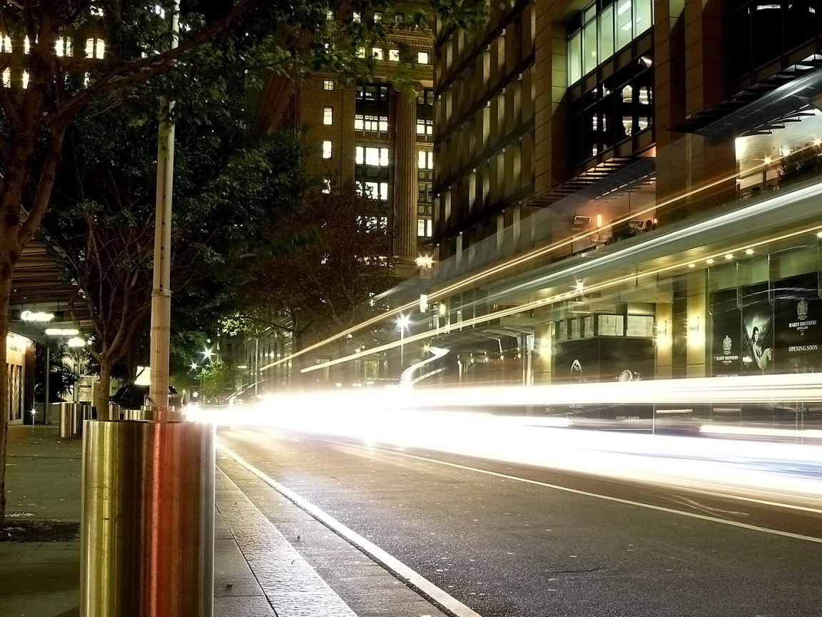 Свет оставленный автомобилями