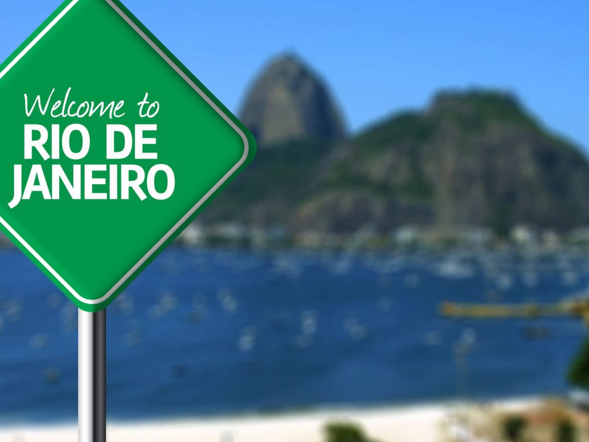 Знак добро пожаловать в Рио