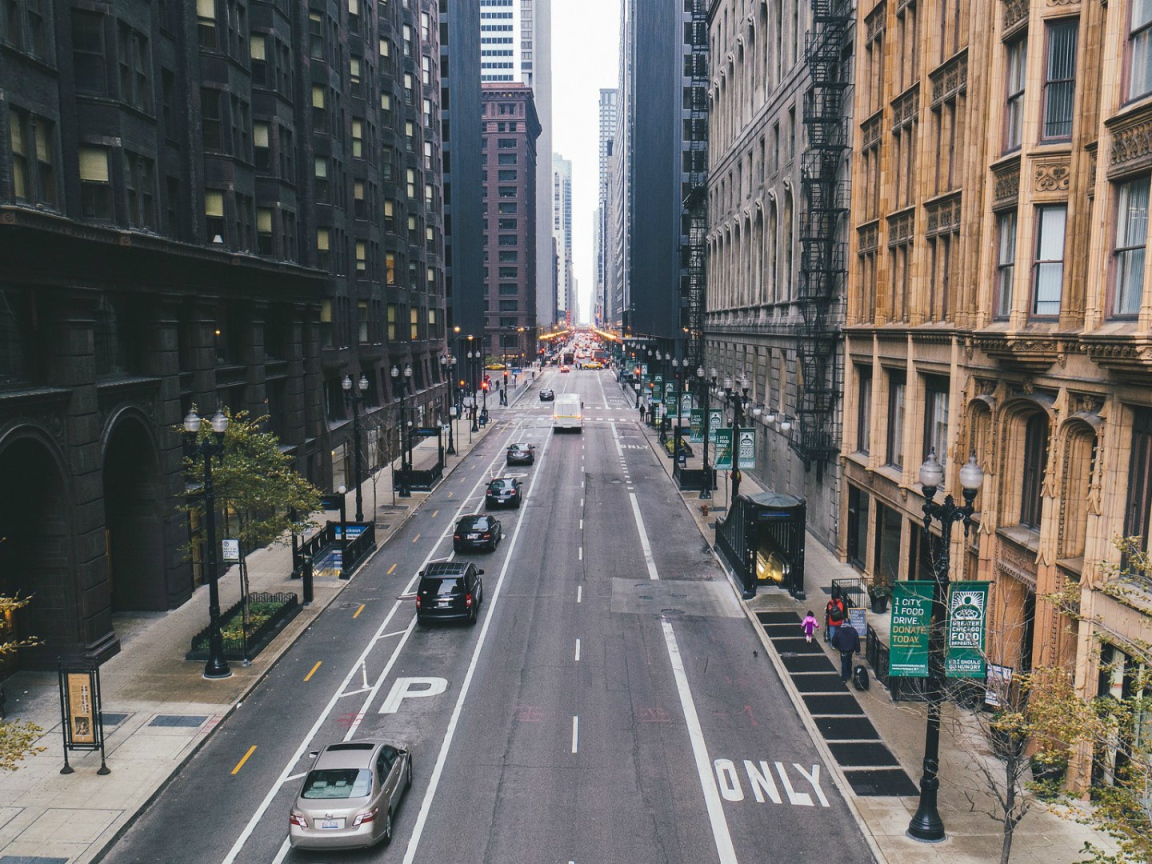 Улица в городе Чикаго