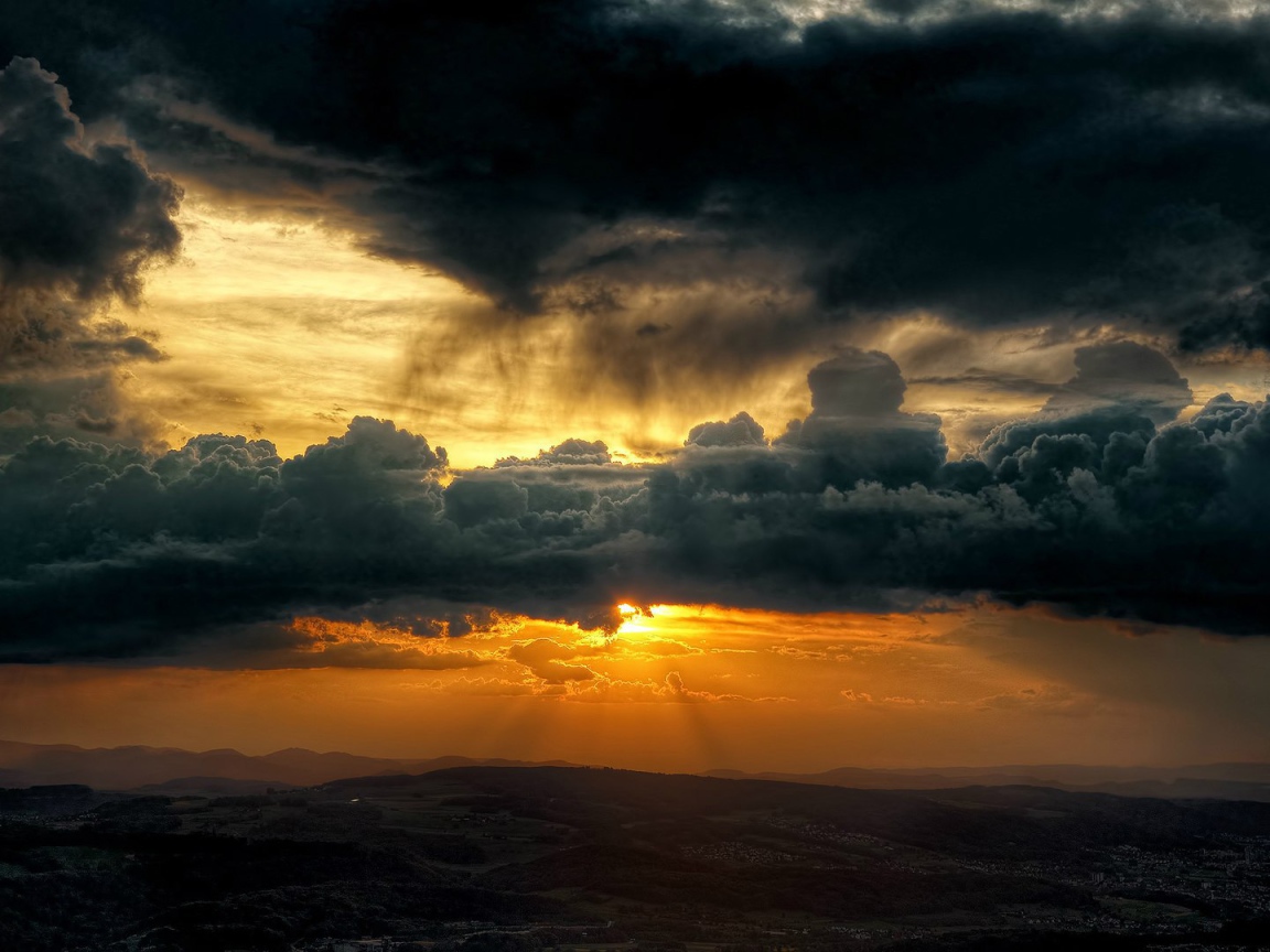 Закат над Цюрихом, Швейцария