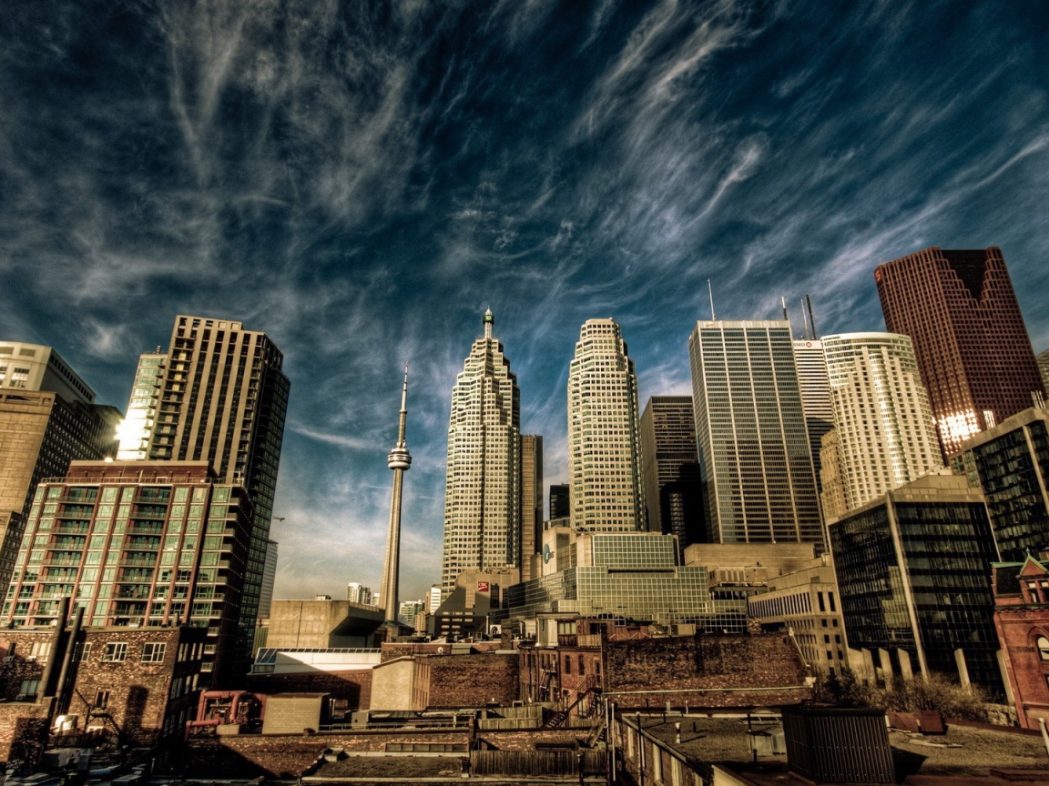 Телебашня и небоскребы Сиэтла