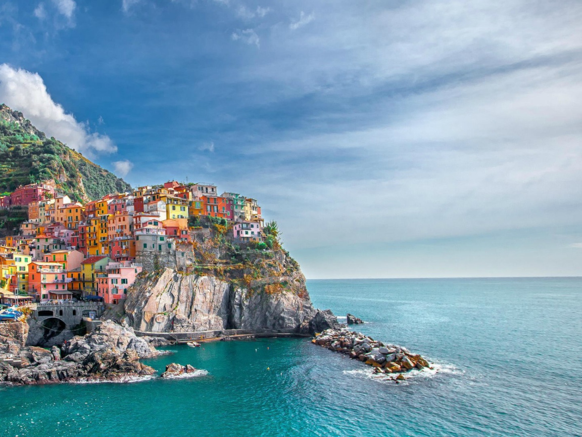 Городок Манарола, Италия