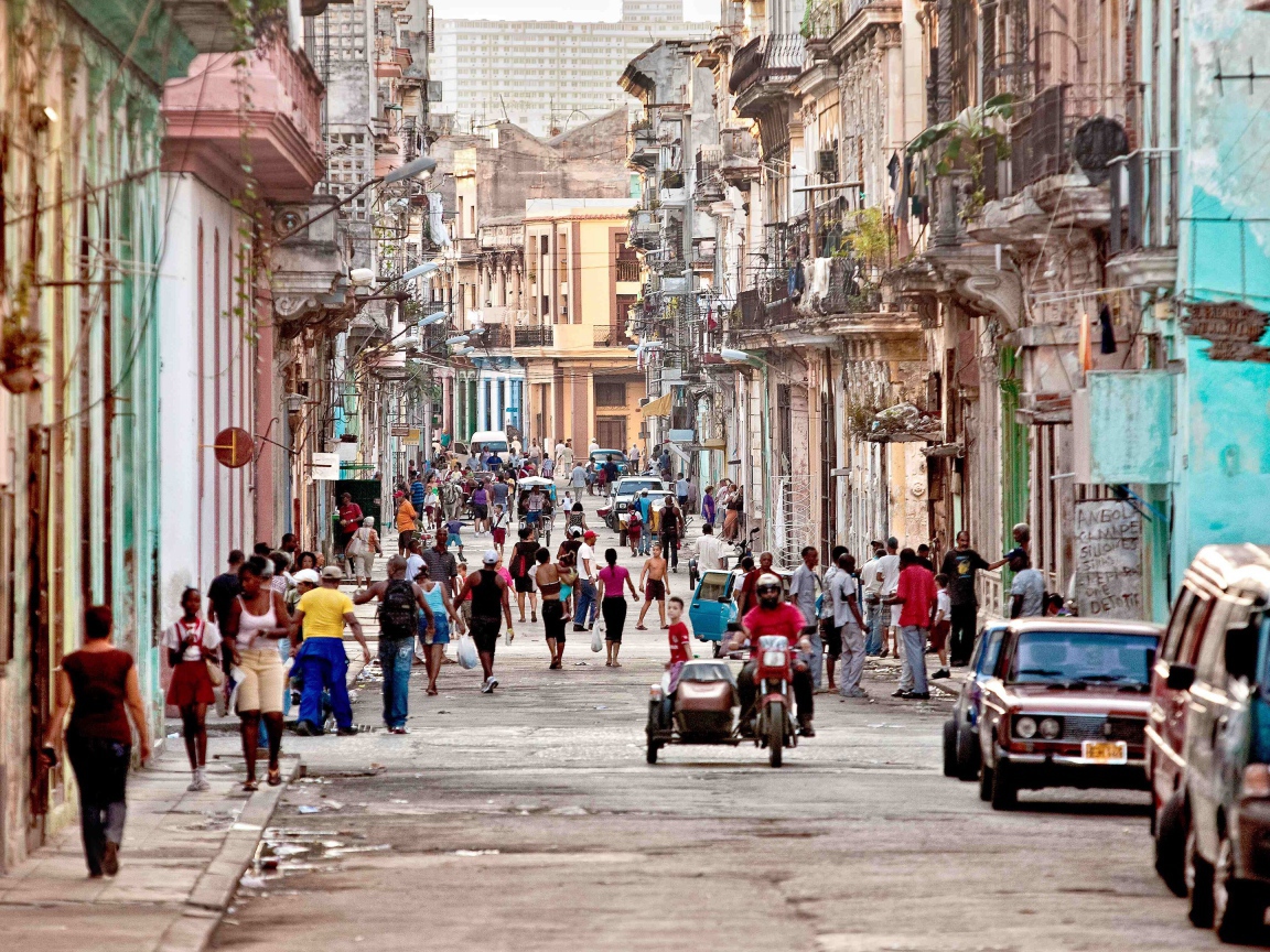 Движение на улице в Гаване