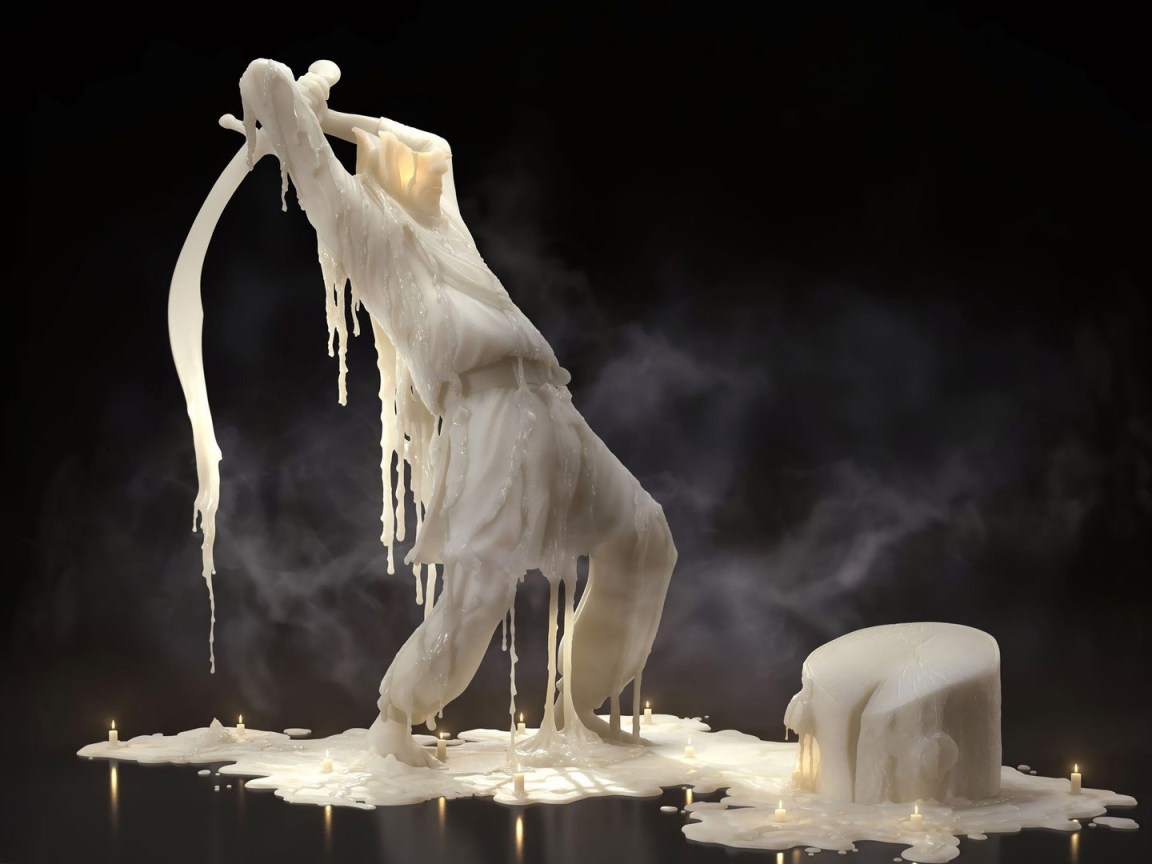 Фигурка из воска свечи