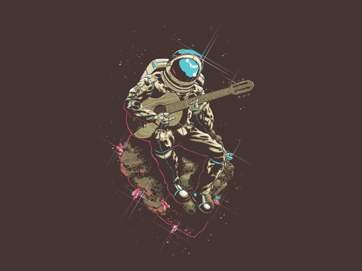 Космонавт с гитарой