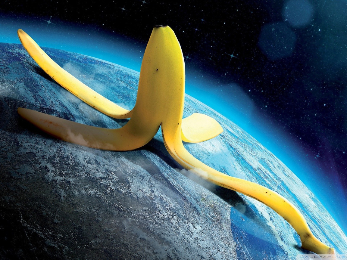 Банановая кожура на планете