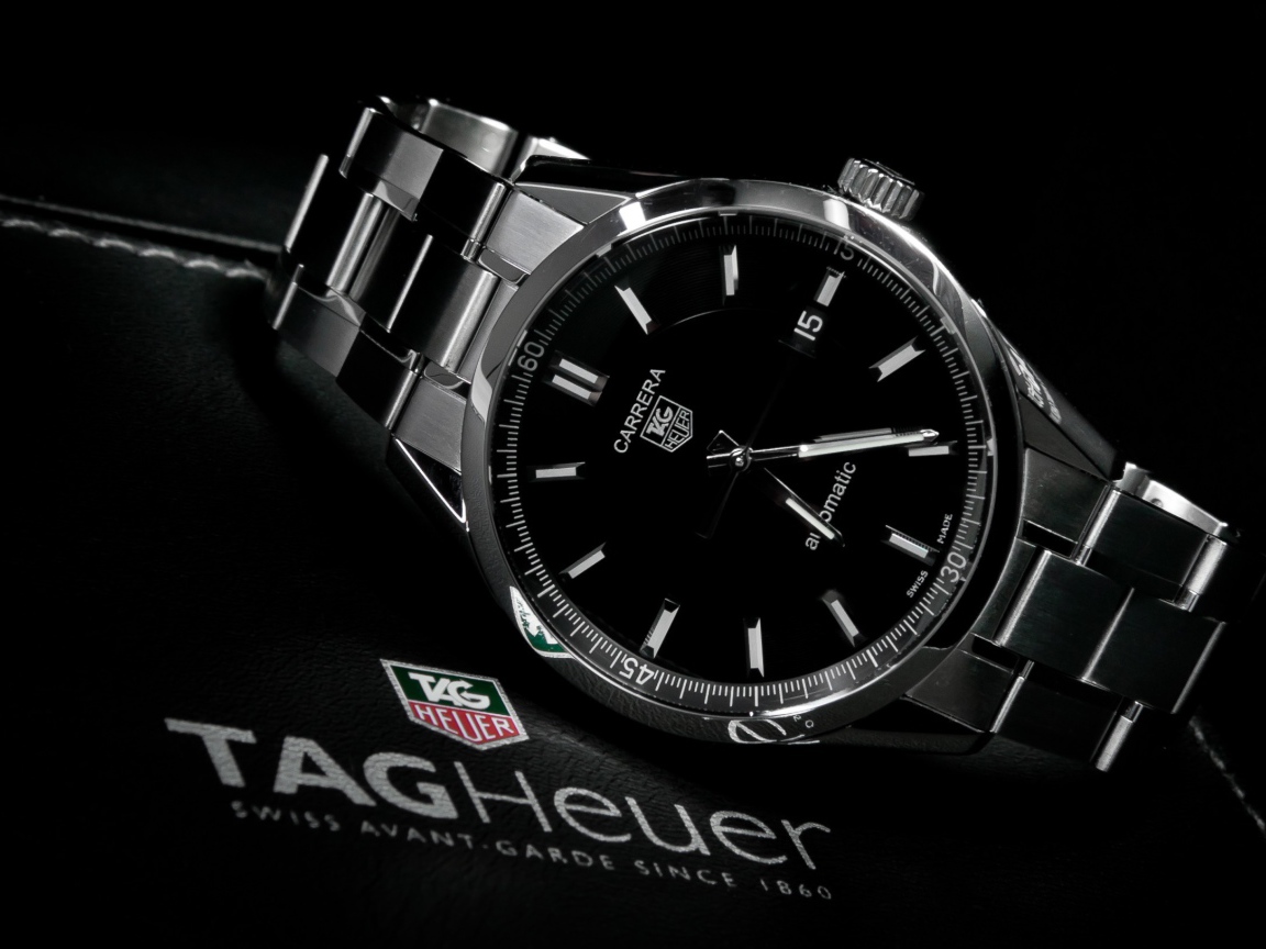 Черные люкс часы Карриера