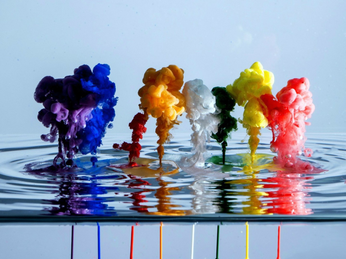 Всплески цветных красок