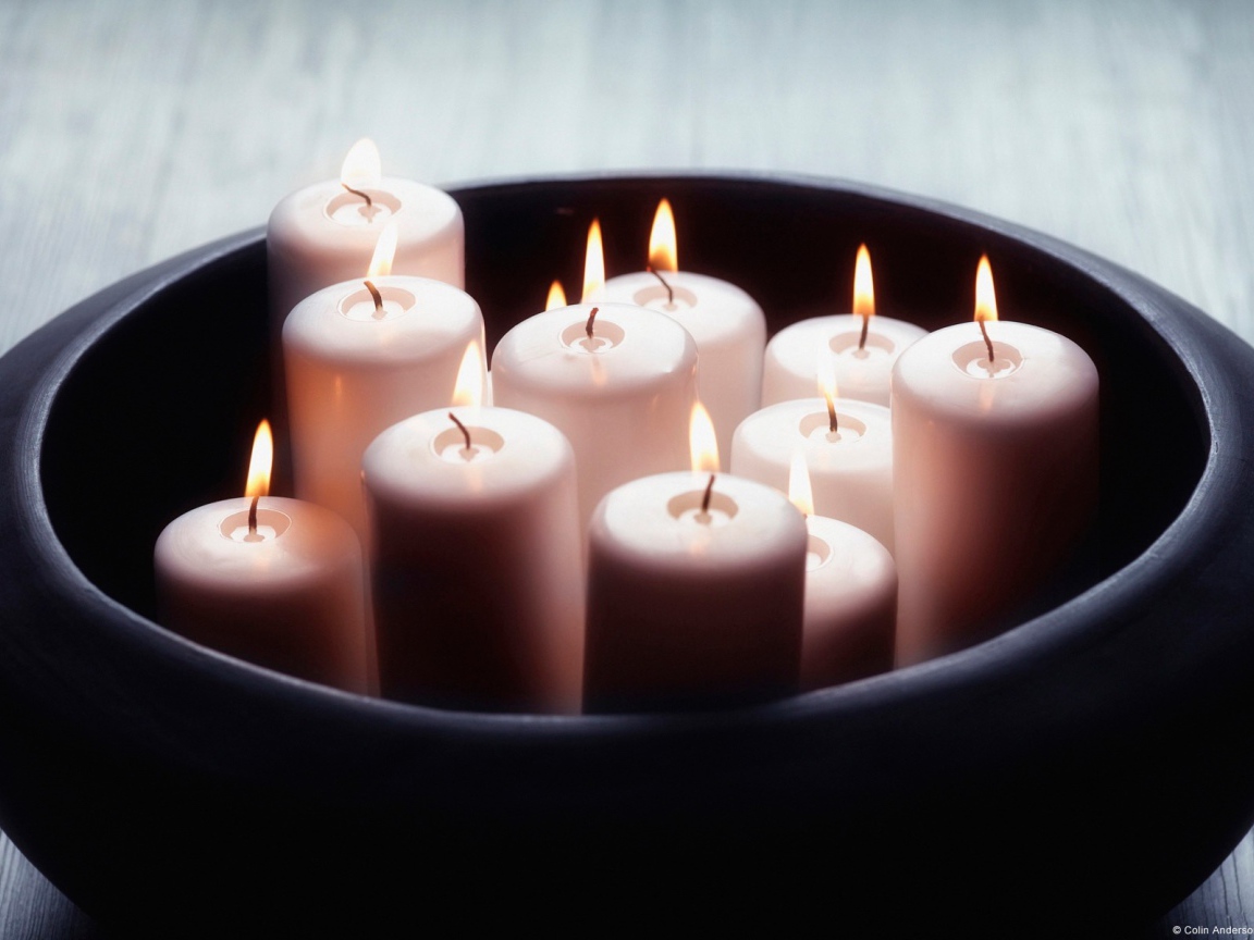 Свечи в горшке