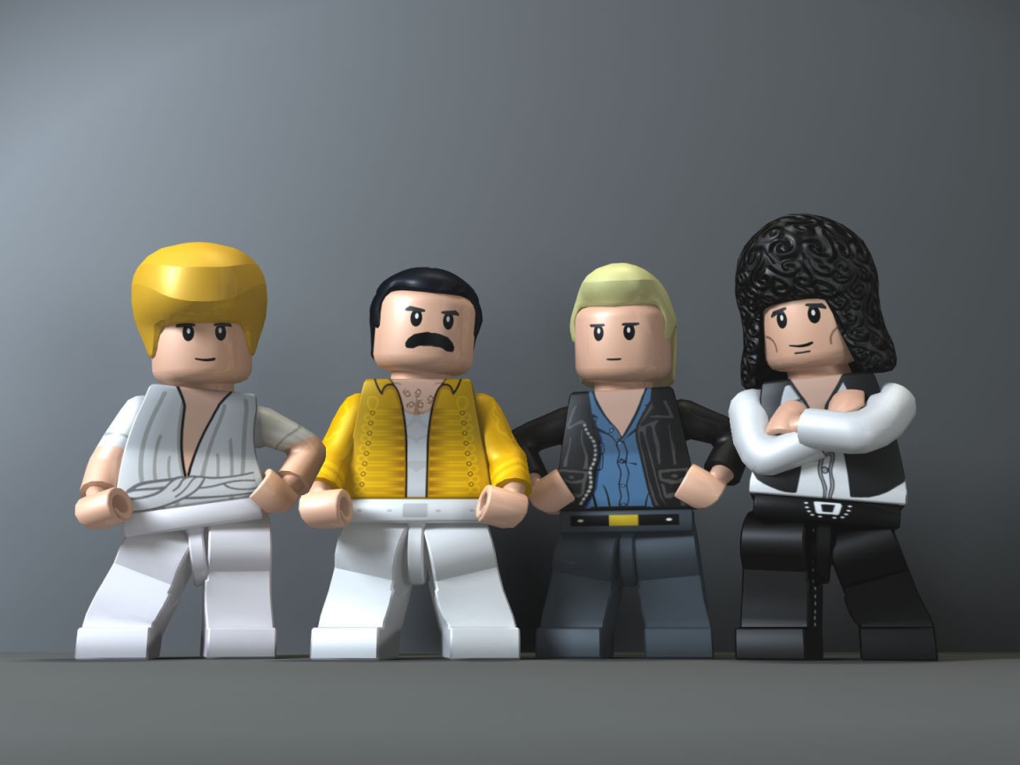 Фигурки ЛЕГО в роли рок группы