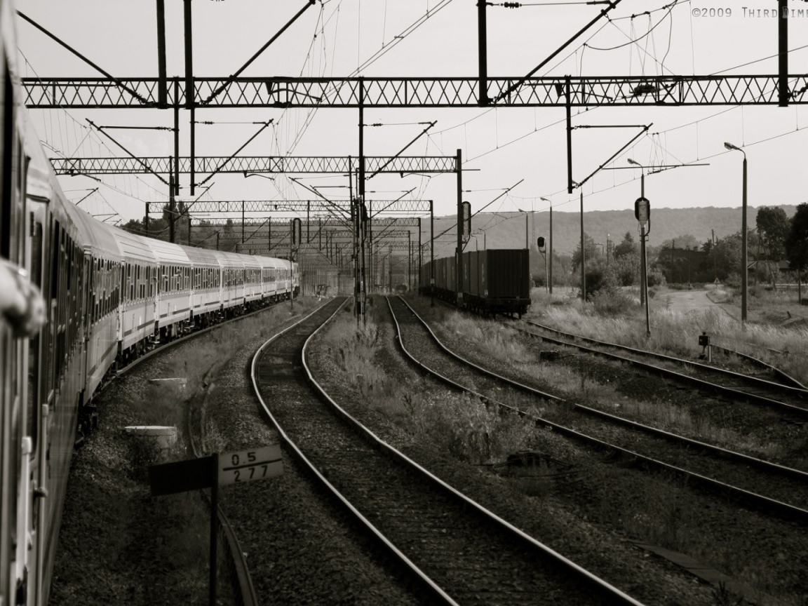 Монохромное изображение станции