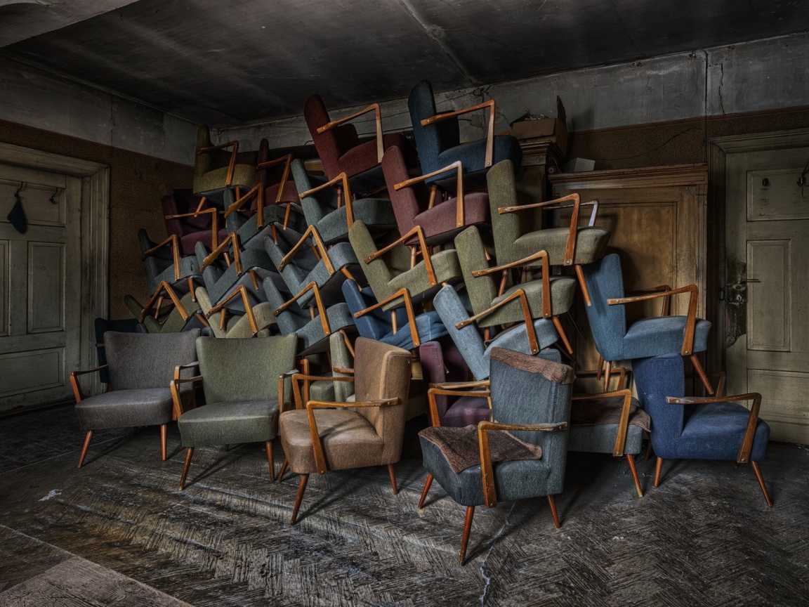Гора старых кресел