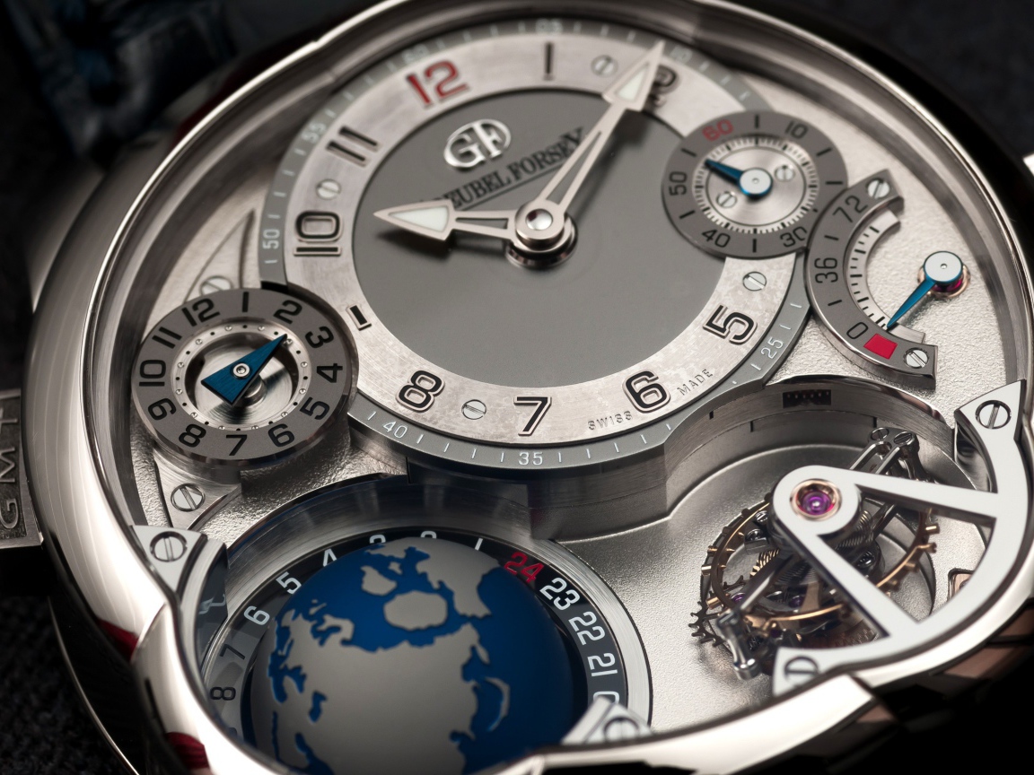 Многофункциональные наручные часы в стиле люкс