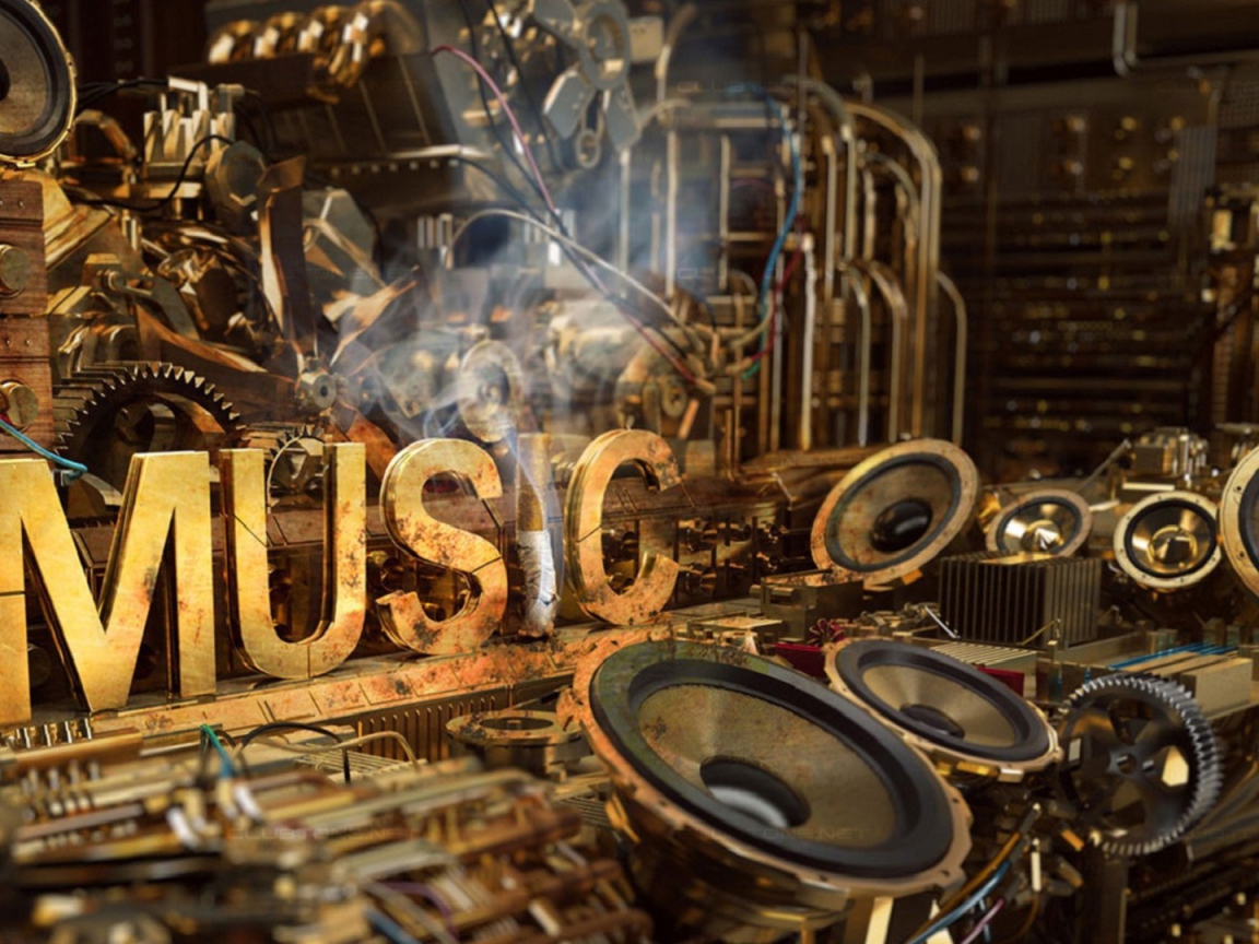 Музыкальное оборудование в стиле стимпанк