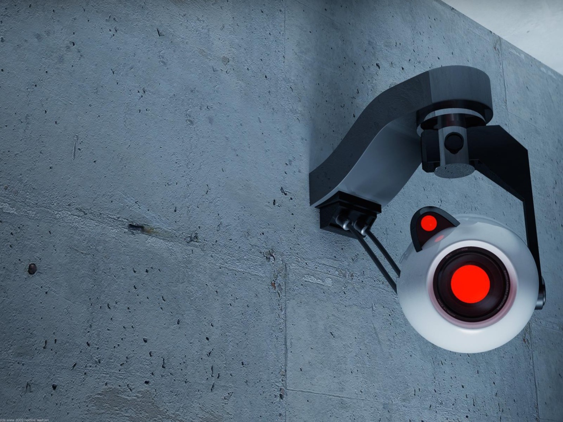 Камера слежения на стене