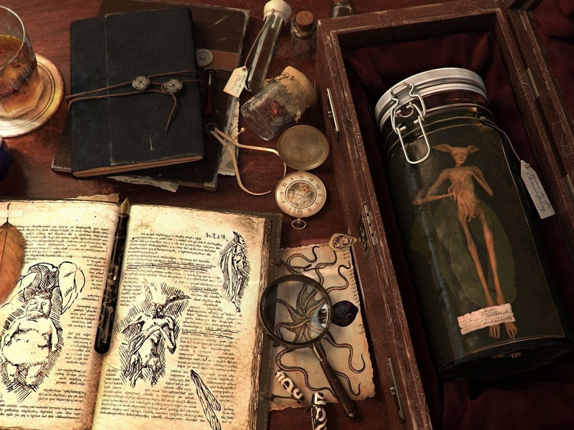 Набор ученого 18 века