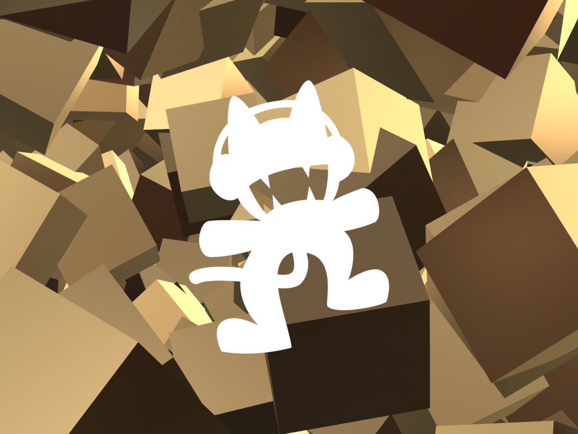 Силуэт кота на фоне коробок