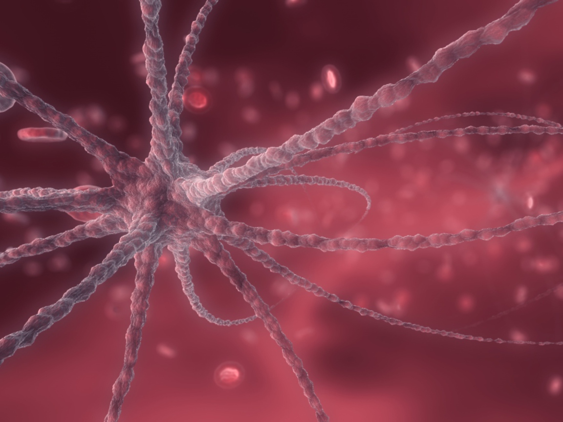 Изображение вируса, розовый фон