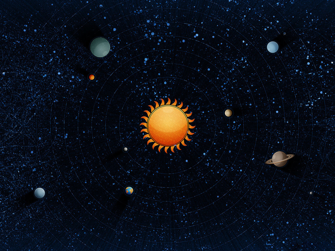 Рисунок солнечной системы