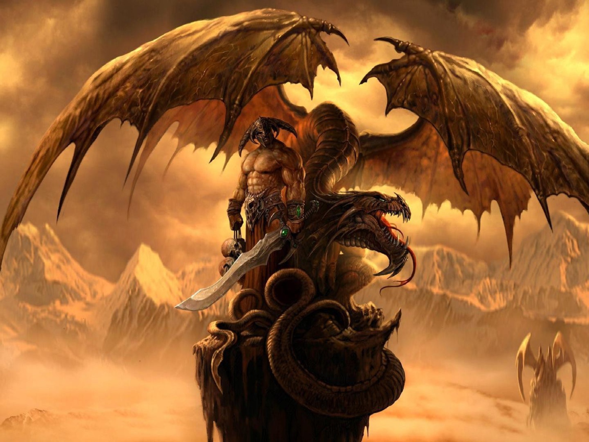 Воин с драконом на страже