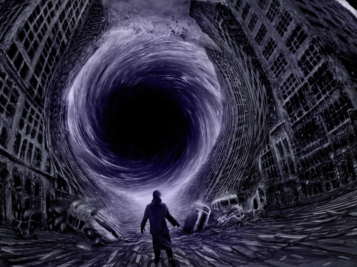 Черная дыра поглощает наш город