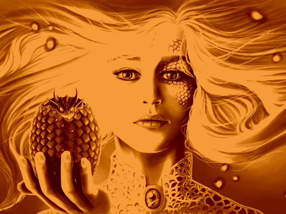 Дейенерис Таргариен с зародышем дракона