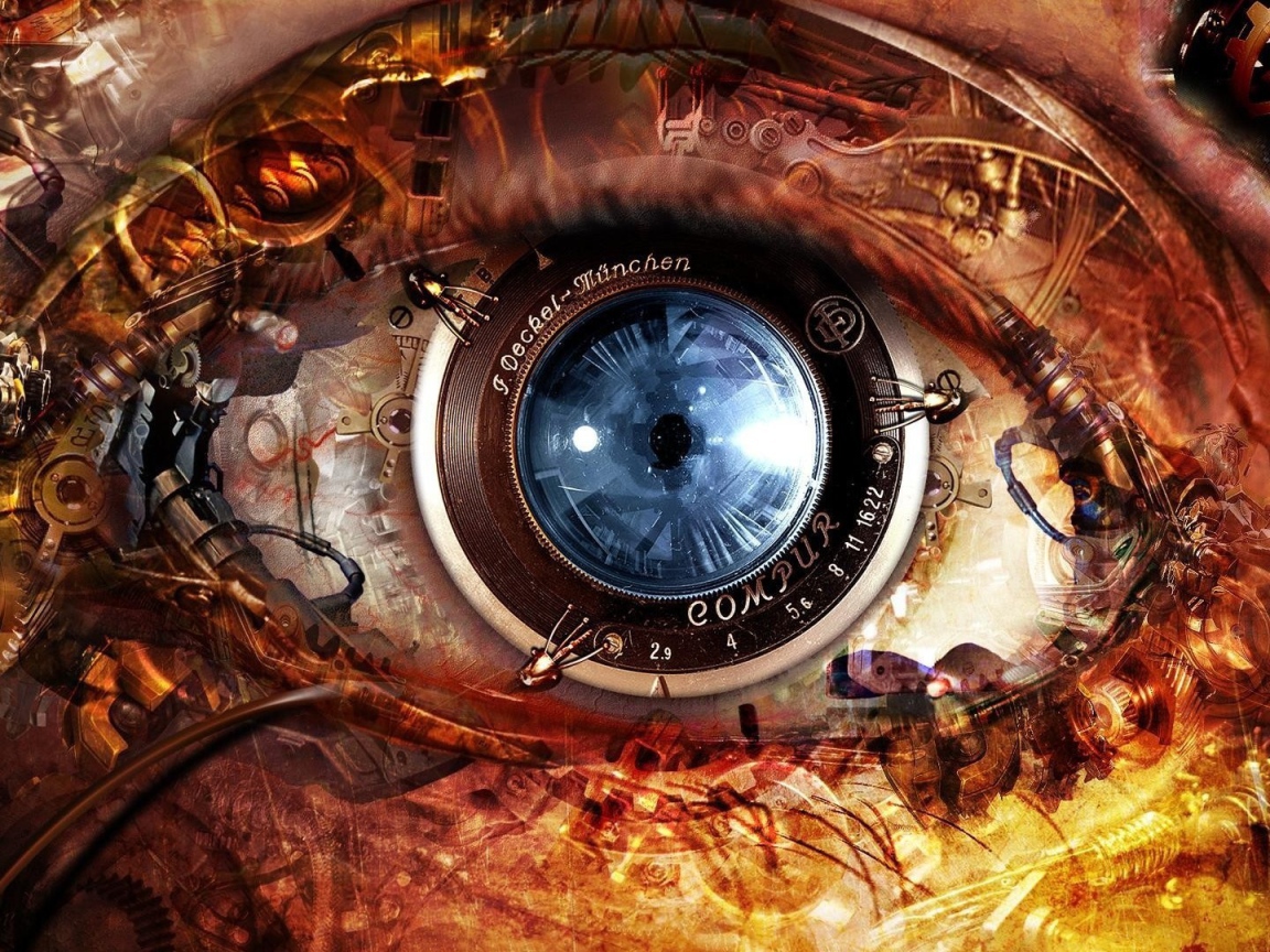 Глаз робота андроида