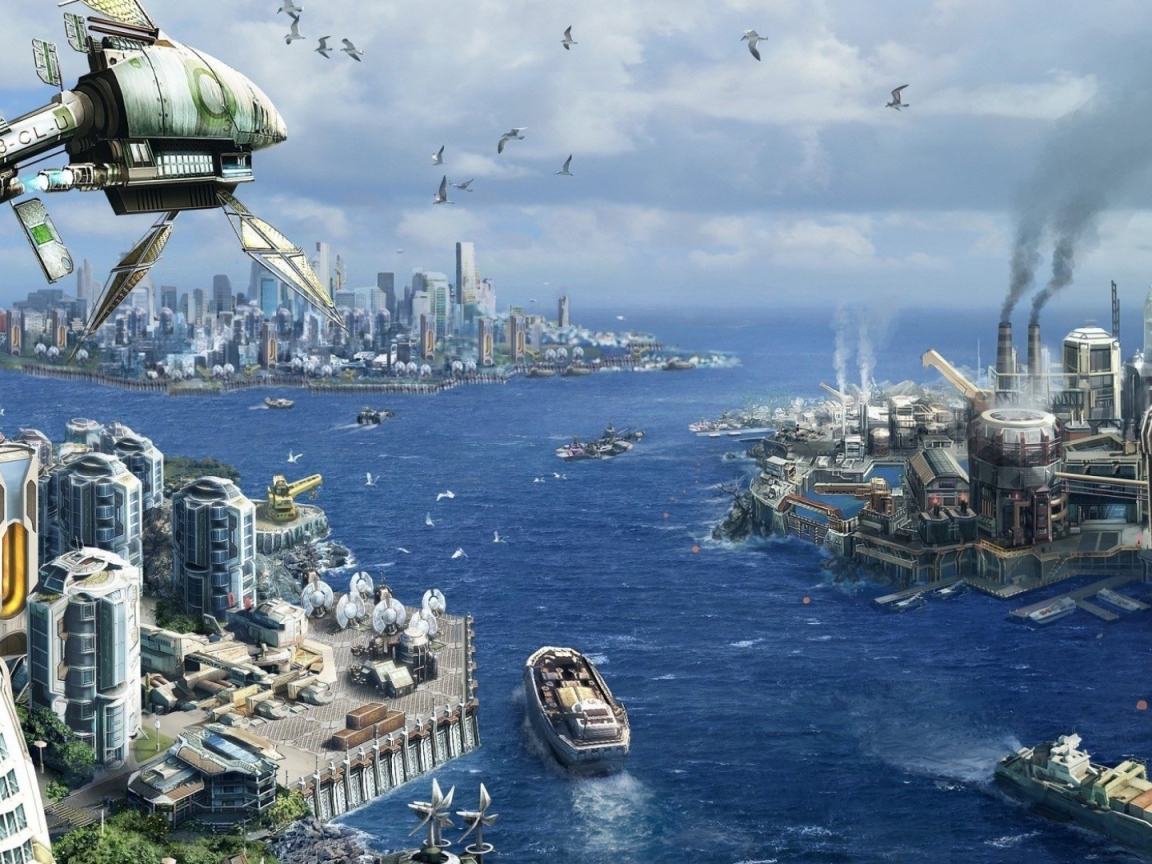 Заводы в городе будущего