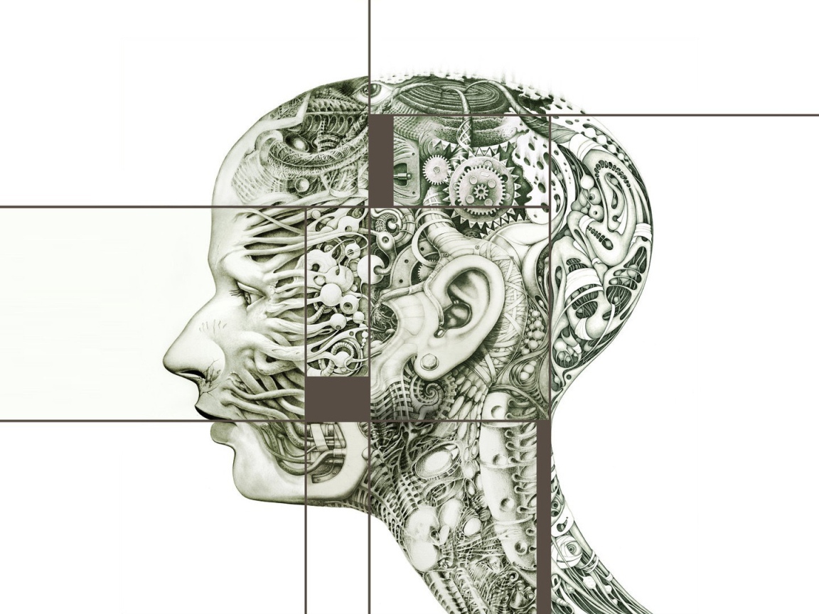 Шестеренки в голове человека