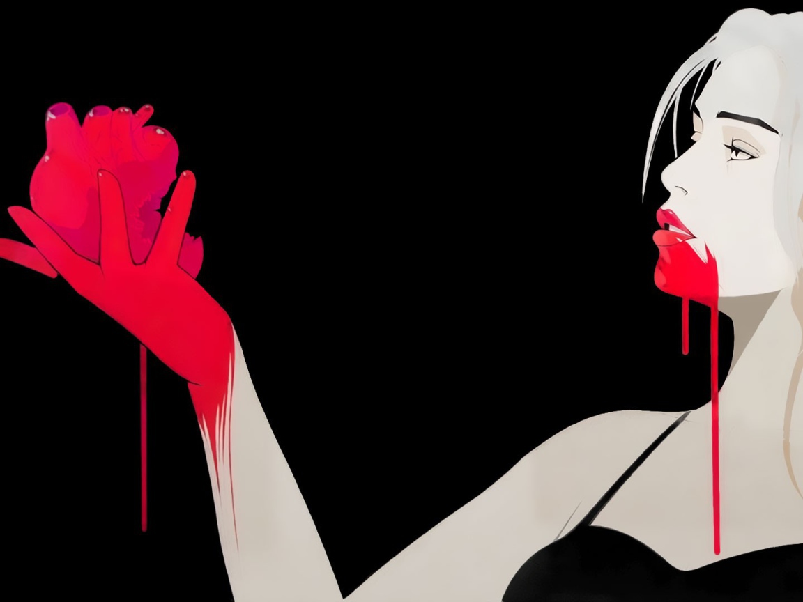 Сердце в руке вампирши