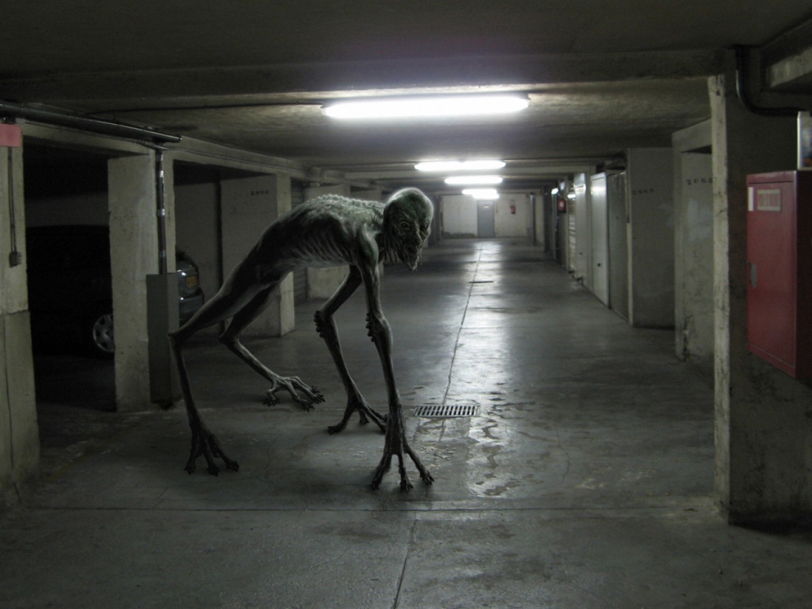 Монстр на подземной парковке