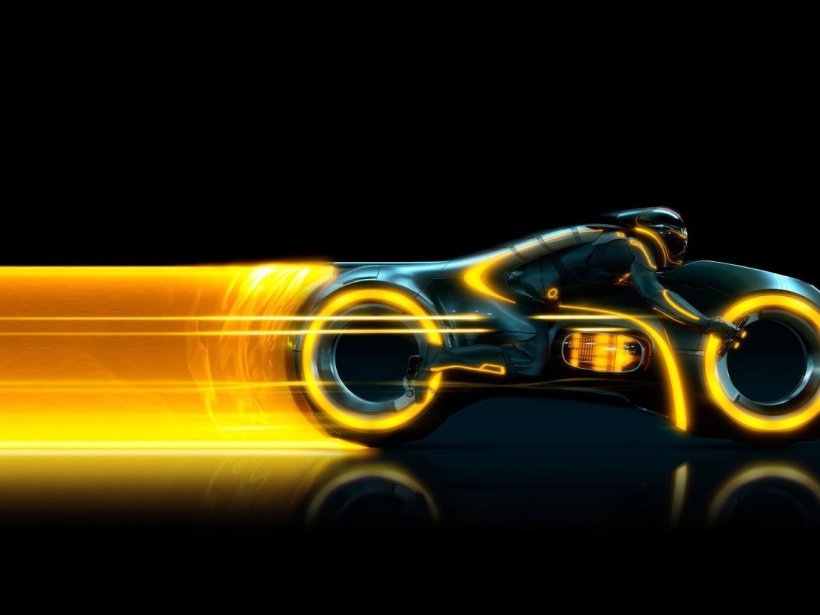 Мотоцикл Трон оранжевый