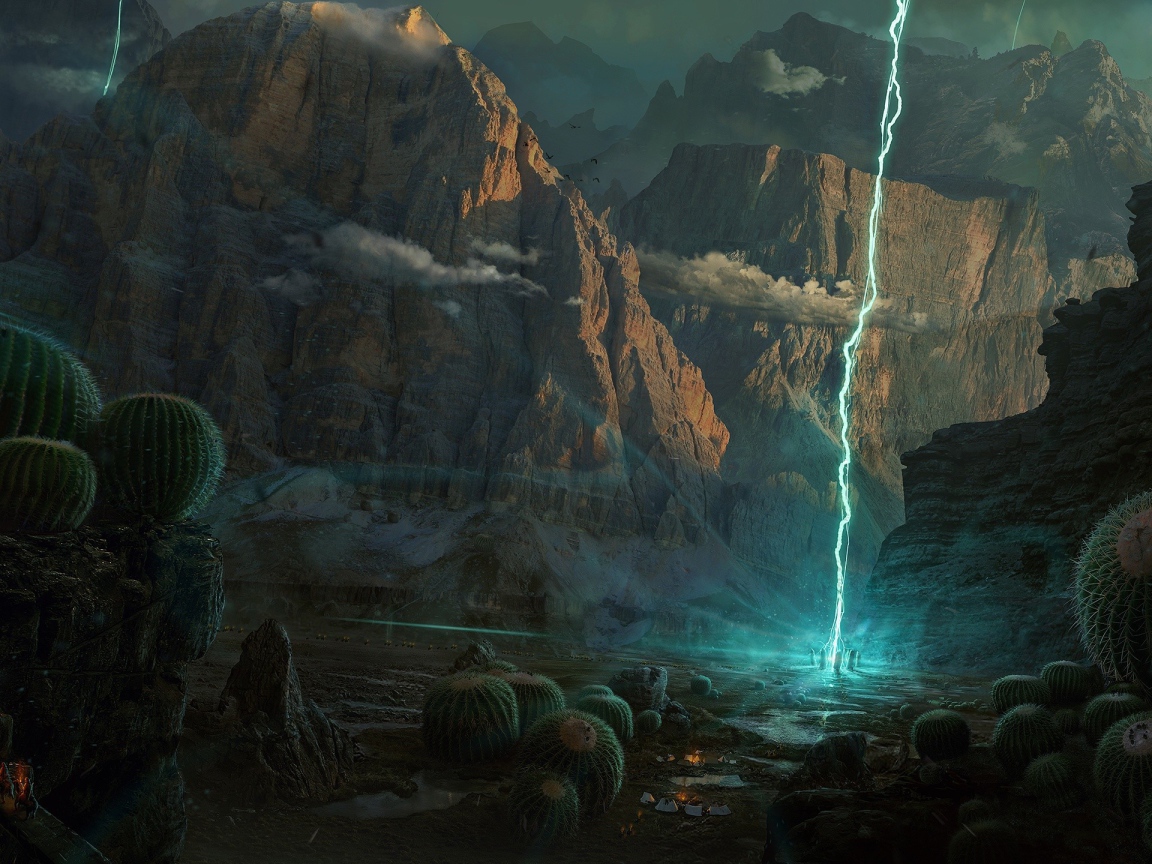 Планета молний и кактусов