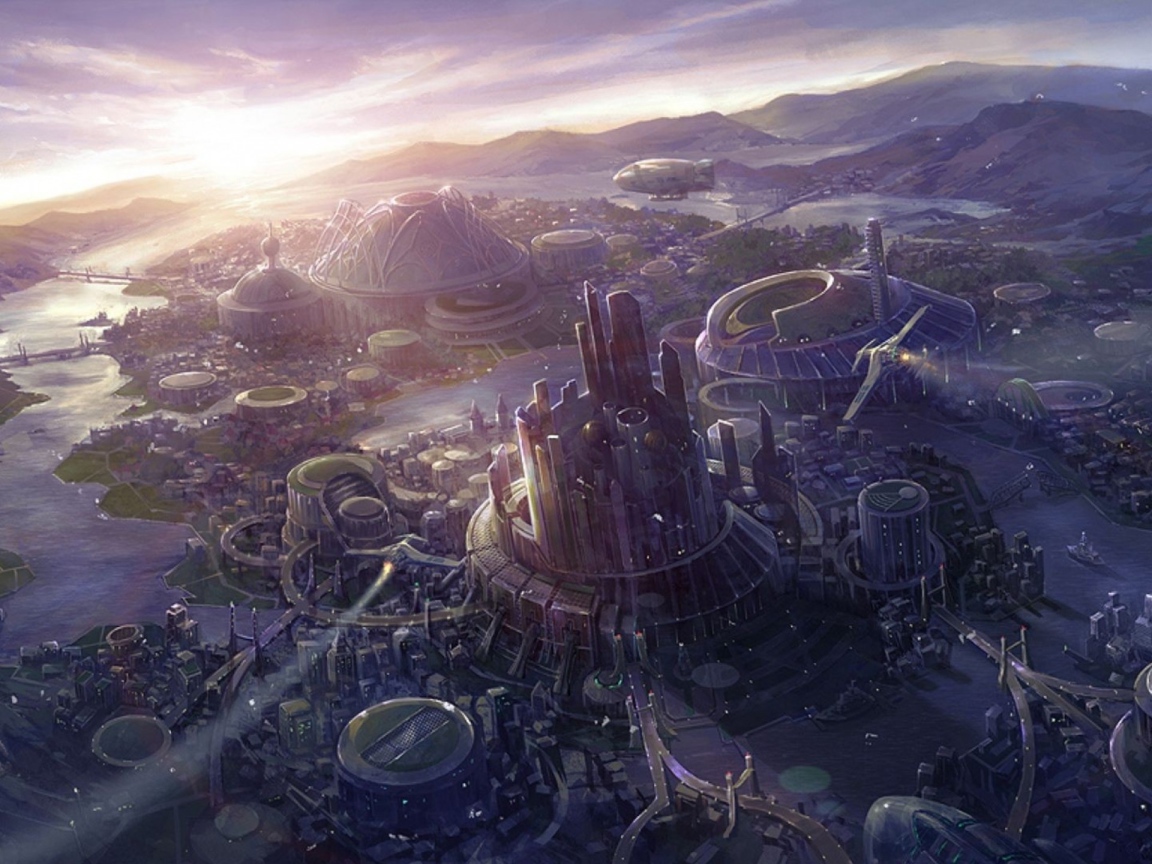 Кольцевой город в будущем