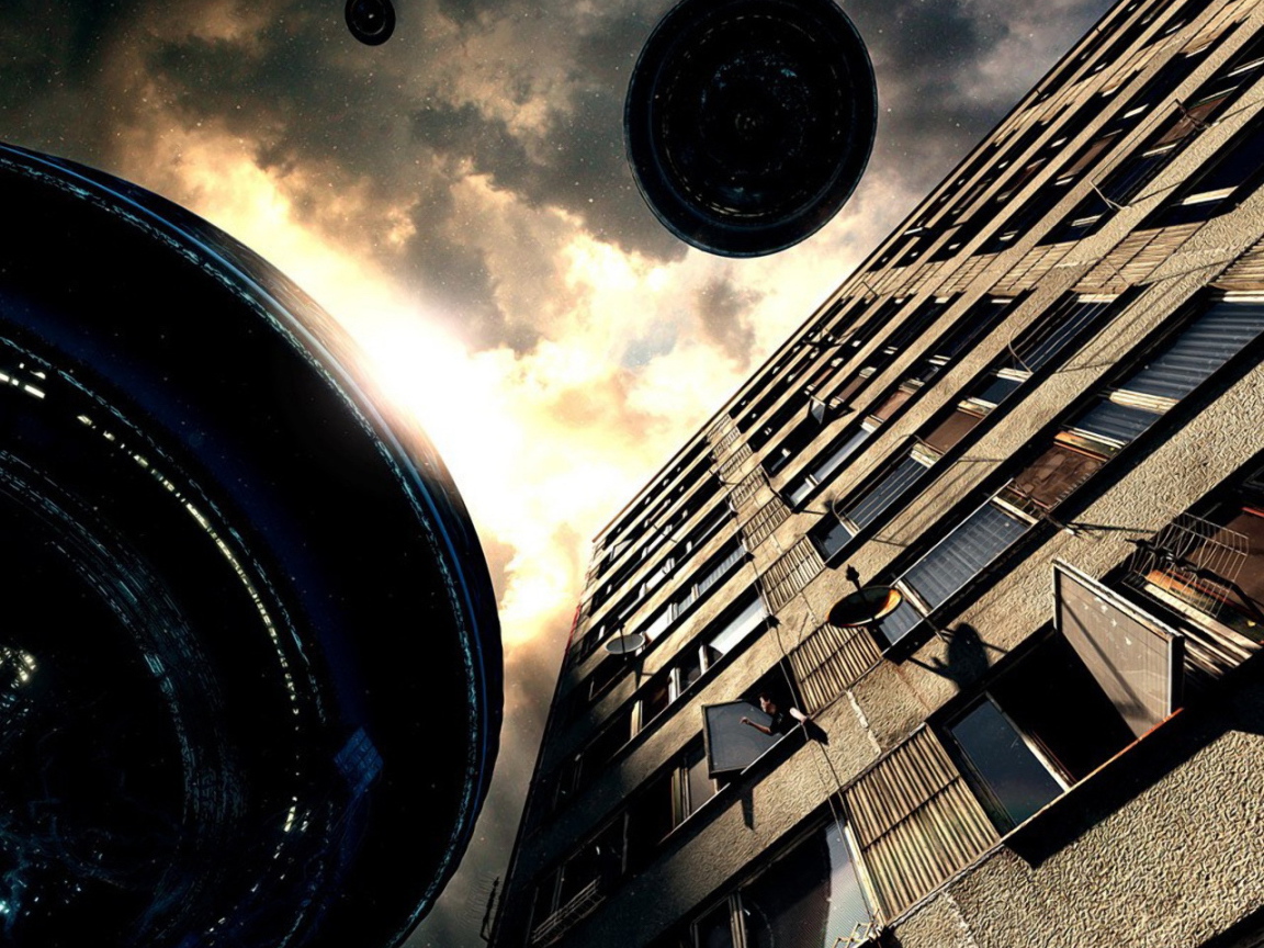 Прилет летающих тарелок