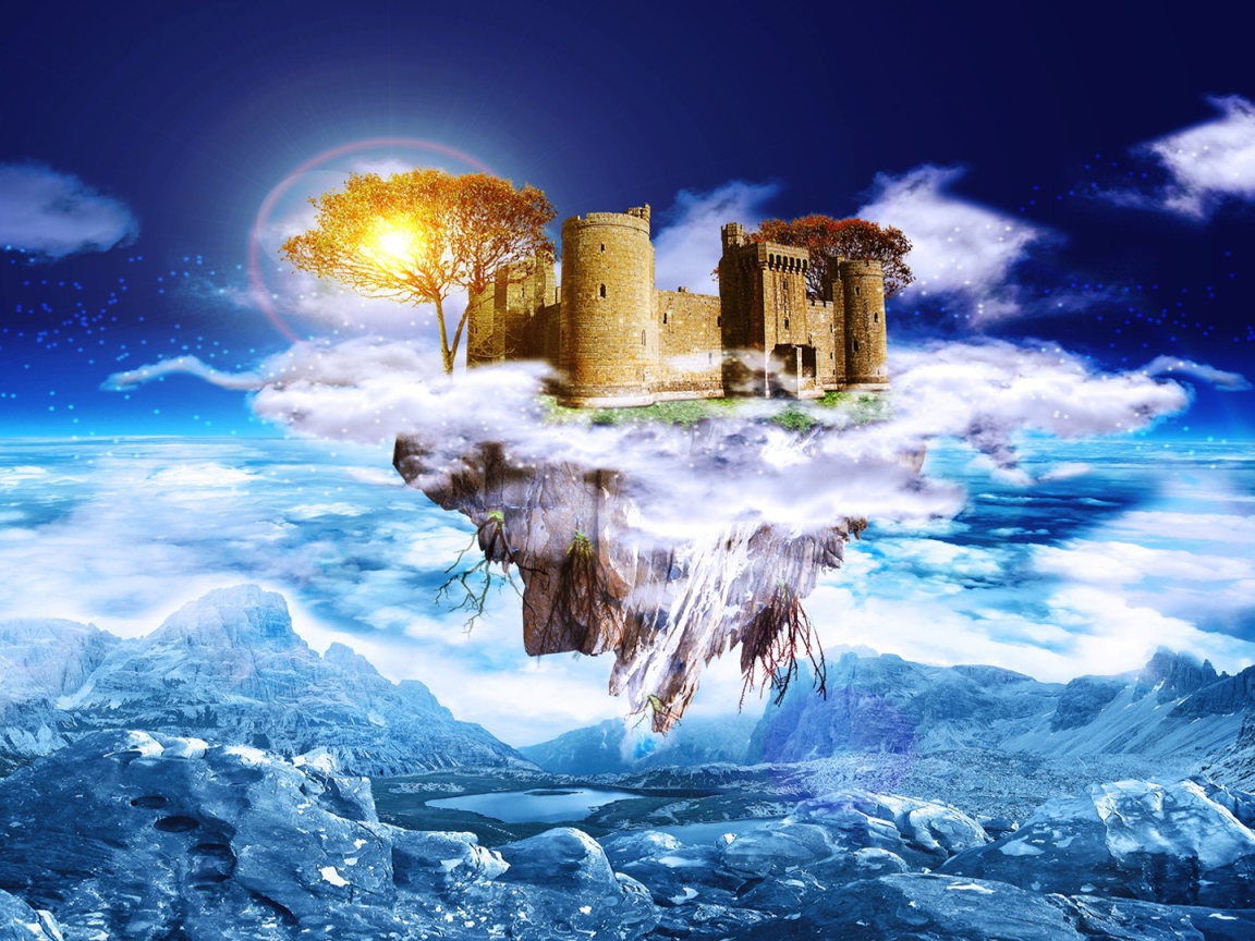 Замок на летающем острове