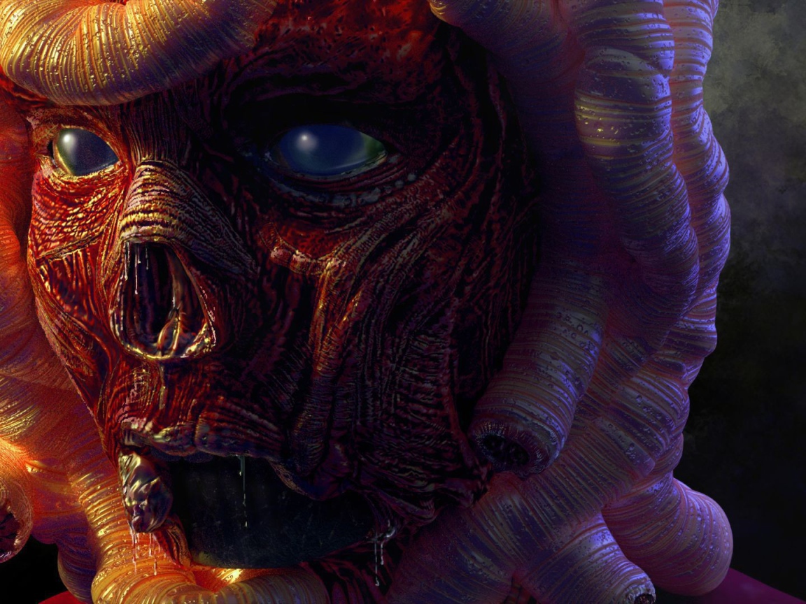 Лицо Медузы из мифов