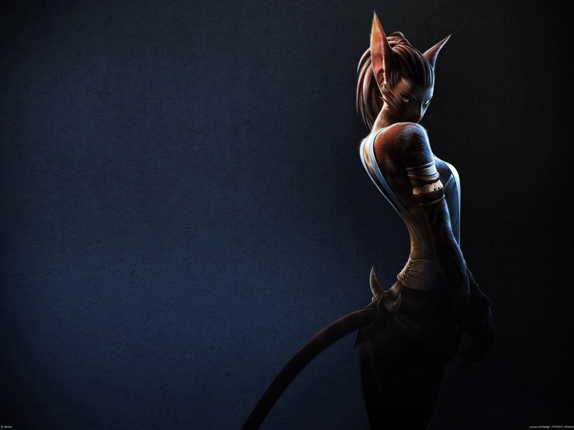 Девушка кошка, фэнтези