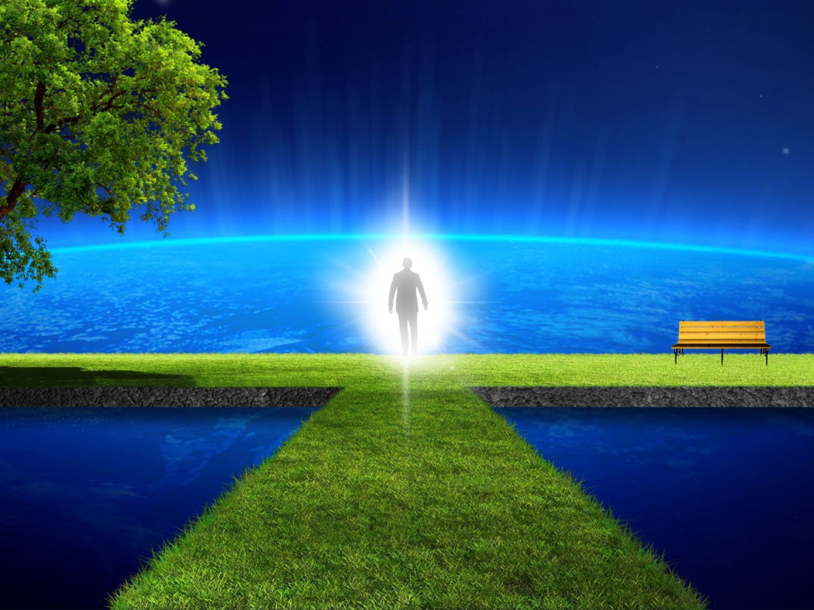 Душа человека на небесах