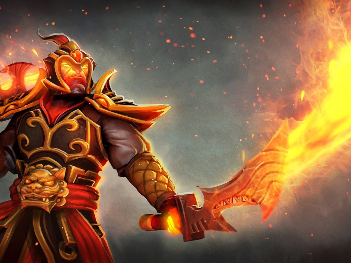 Воин с огненными мечами, фэнтези